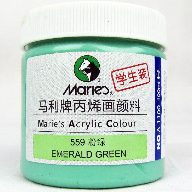 Acrylic Paint for Wall Art, 100ml/500ml (16.9Fl Oz), Rich Pigment, Waterproof Paint for Canvas/Wood/Clay, DIY Craft Supplies