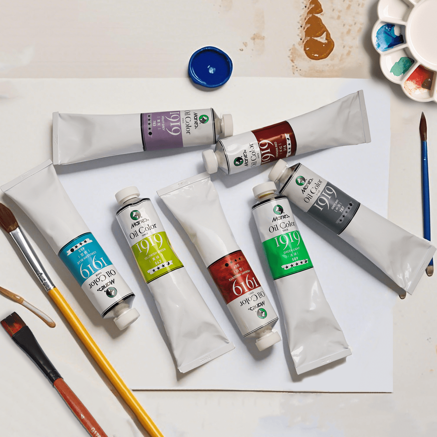 Marie's Oil Color Paint, 170ml Tube – Professional Artists Quality, High Pigment, Smooth Texture (Single Tube)