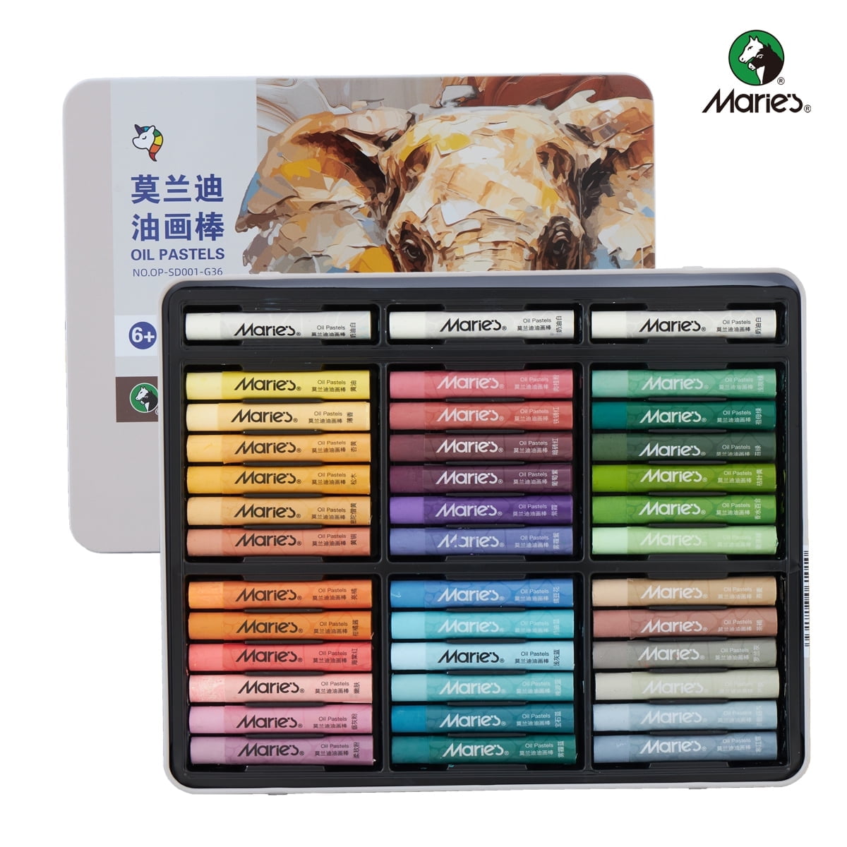 Morandi Oil Pastels Set: 24 Colors with Extra 2 White Oil Pastels for Artists Beginners Adults Teachers - Vibrant Oil Pastel Crayons for Art Painting & Drawing, Blending, Layering, Shading
