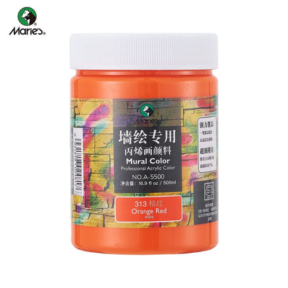 Acrylic Paint for Wall Art, 100ml/500ml (16.9Fl Oz), Rich Pigment, Waterproof Paint for Canvas/Wood/Clay, DIY Craft Supplies