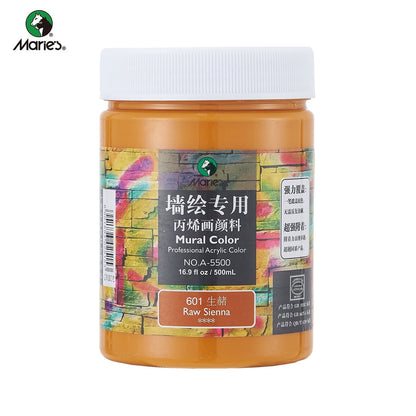Acrylic Paint for Wall Art, 100ml/500ml (16.9Fl Oz), Rich Pigment, Waterproof Paint for Canvas/Wood/Clay, DIY Craft Supplies