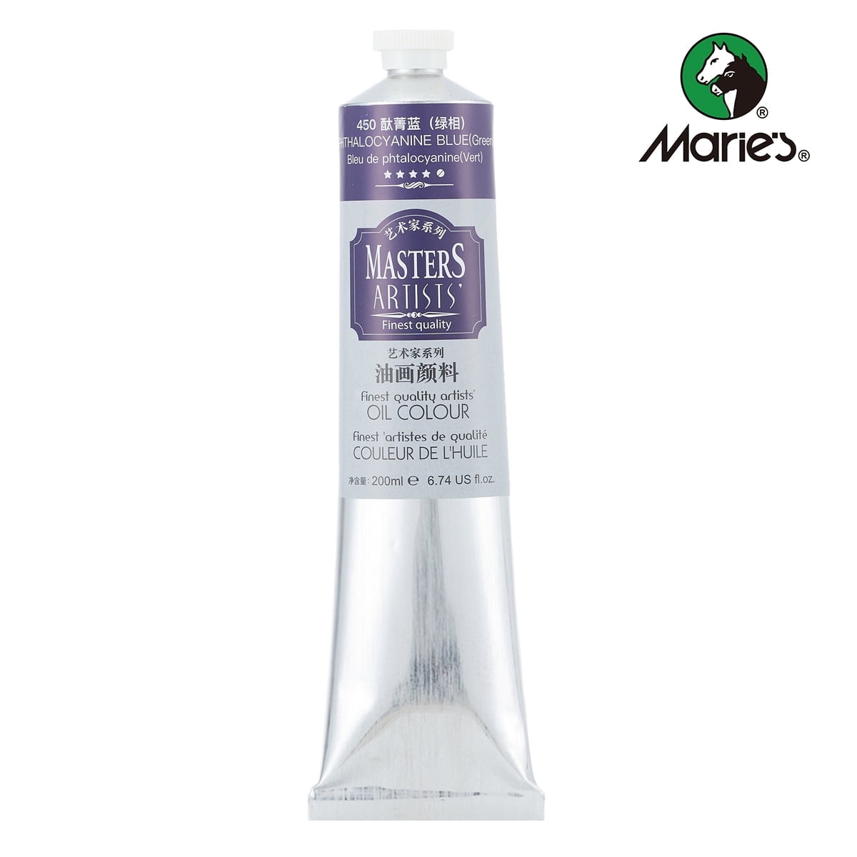 Professional Artist Quality Oil Paint, 200ml(6.74 US fl.oz) Tubes, Artist-Grade Quality (Studio & Hobby Use),Red Light