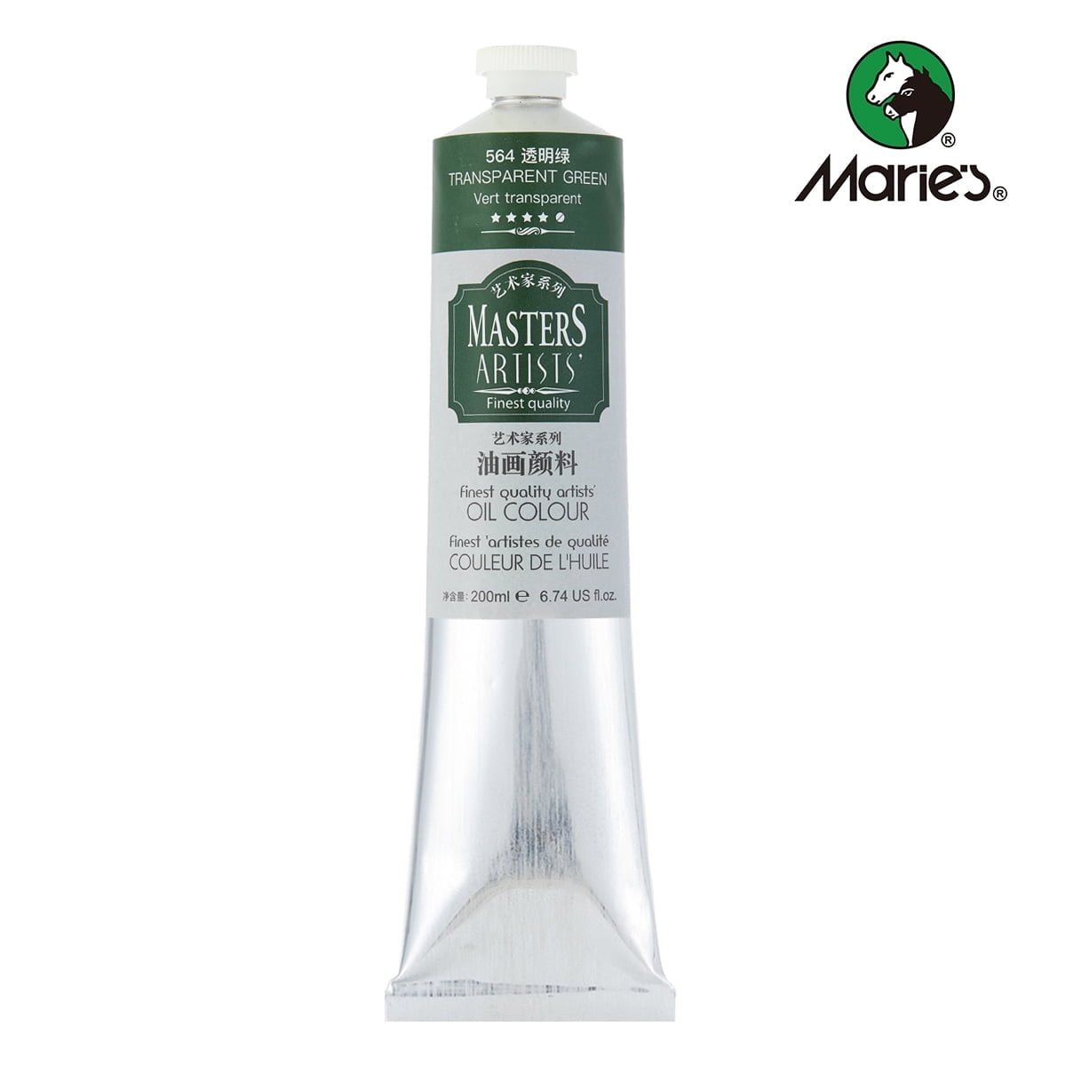 Professional Artist Quality Oil Paint, 200ml(6.74 US fl.oz) Tubes, Artist-Grade Quality (Studio & Hobby Use),Red Light