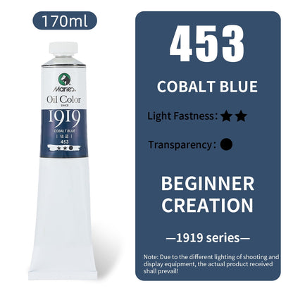 Marie's Oil Color Paint, 170ml Tube – Professional Artists Quality, High Pigment, Smooth Texture (Single Tube)